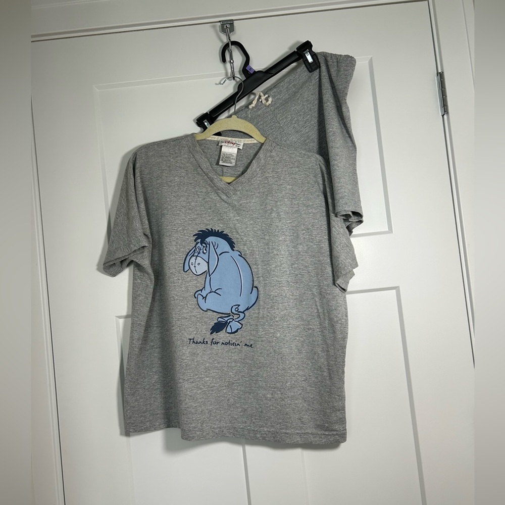 Vintage Disney Eeyore Shirt and Shorts Set, Fits Like women’s large/XL